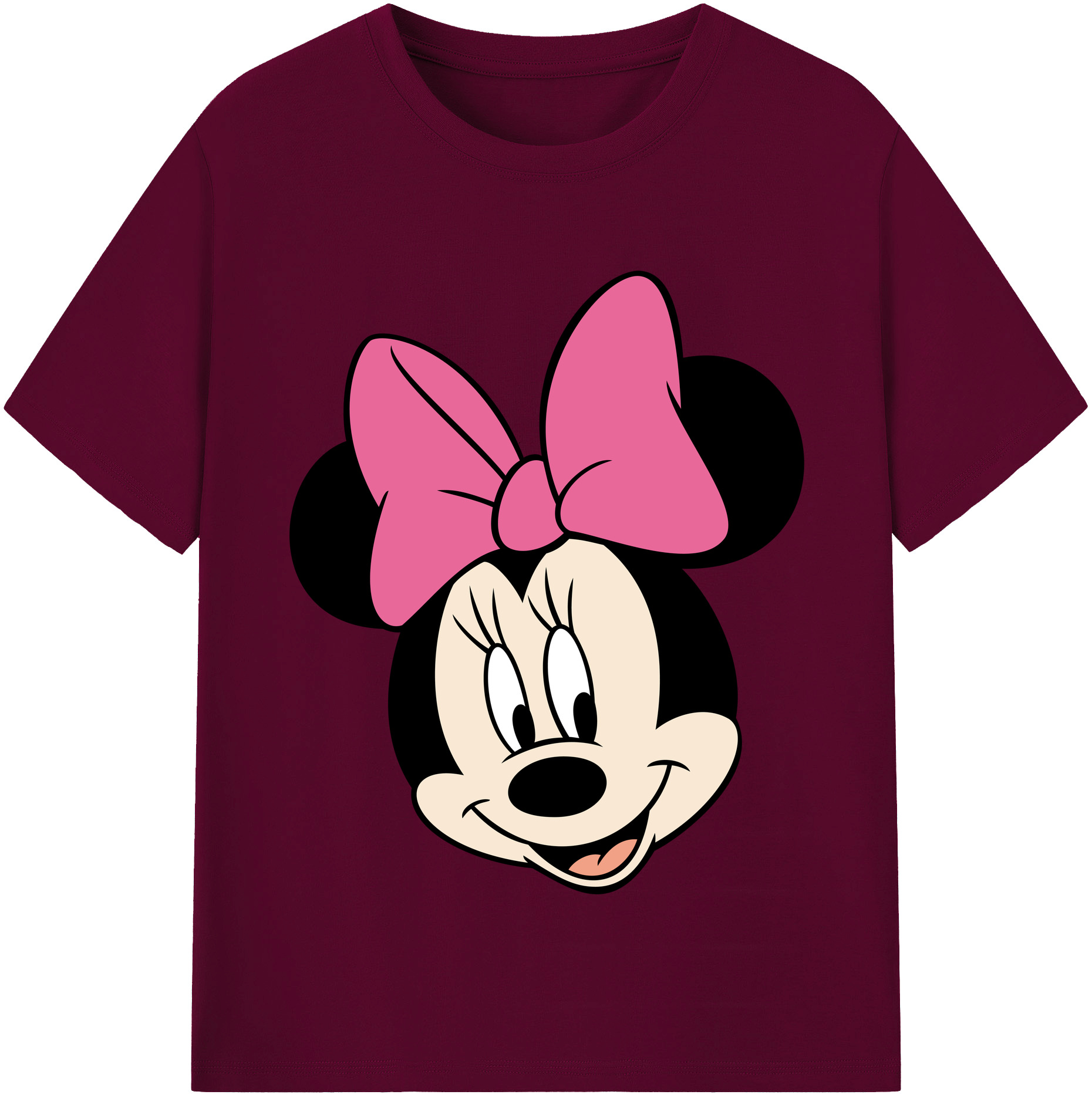 （画像用） ミッキーマウス Mickey Mouse レディースカジュアルプリントTシャツ（綿100％）
